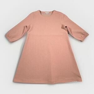 Free Assembly Women's Crewneck Swing Dress Size L Classic Rose (A8)